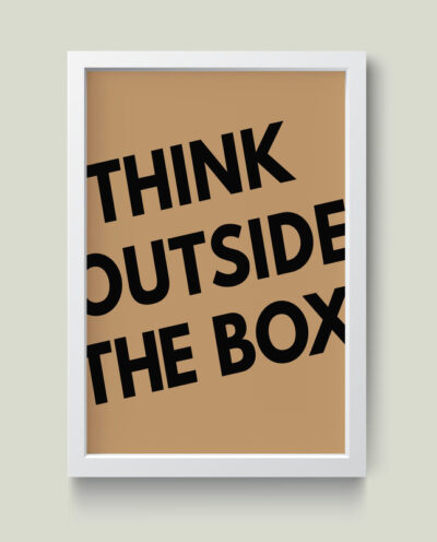 تابلو مدل انگیزشی Think outside the box کدm2626-w