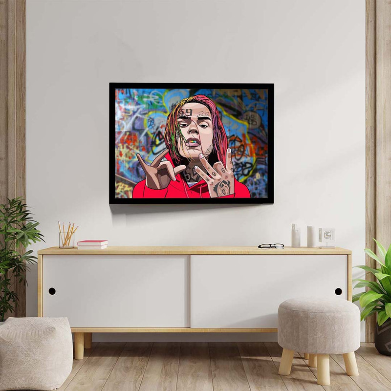 تابلو مدل 6ix9ine کد F-10013 - Image 4