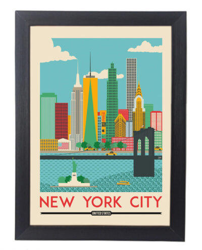 تابلو آگاپه مدل G99 طرح New York City