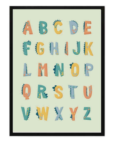 تابلو مدل Dinosaur alphabet کد 248901976