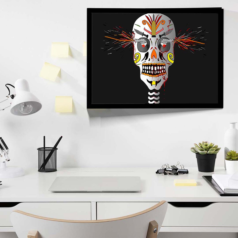 تابلو مدل skull and gun کد F-17002 - Image 6