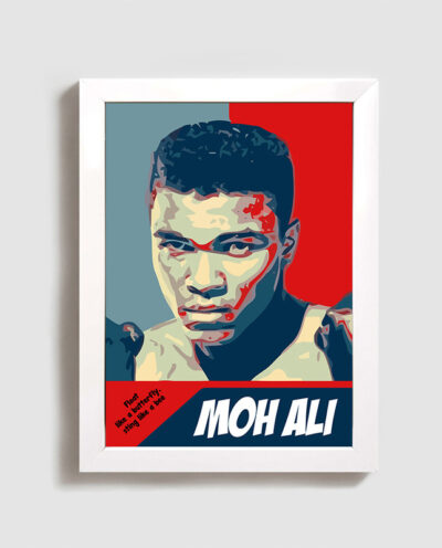 تابلو مدل ورزشی بوکس محمد علی کلی muhammad ali clay W19
