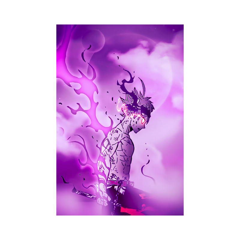 تابلو مدل انیمه آستا بلک کلاور asta black clover anime 05 - Image 2