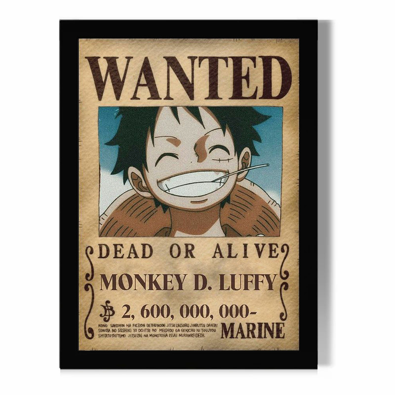 تابلو مدل دیواری طرح انیمه وان پیس One piece کاراکتر مانکی دی. لوفی Monkey D. Luffy کد FD084 - Image 2