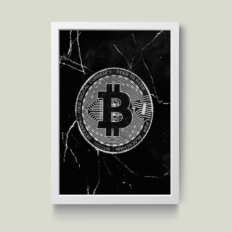 تابلو مدل بیت کوین Bitcoin کد m2676-w