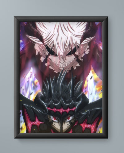 تابلو مدل انیمه آستا بلک کلاور asta black clover anime 16