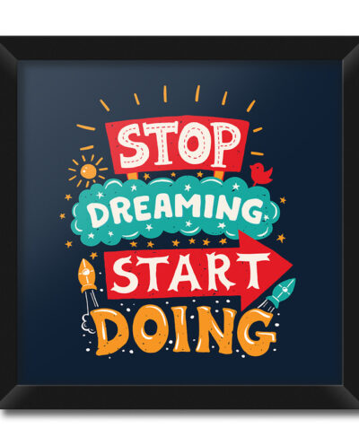 تابلو فنچ آرت طرح Stop Dreaming کد QT102I