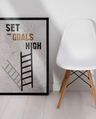 تابلو صبا طرح مدل set your goals high کد 7051627