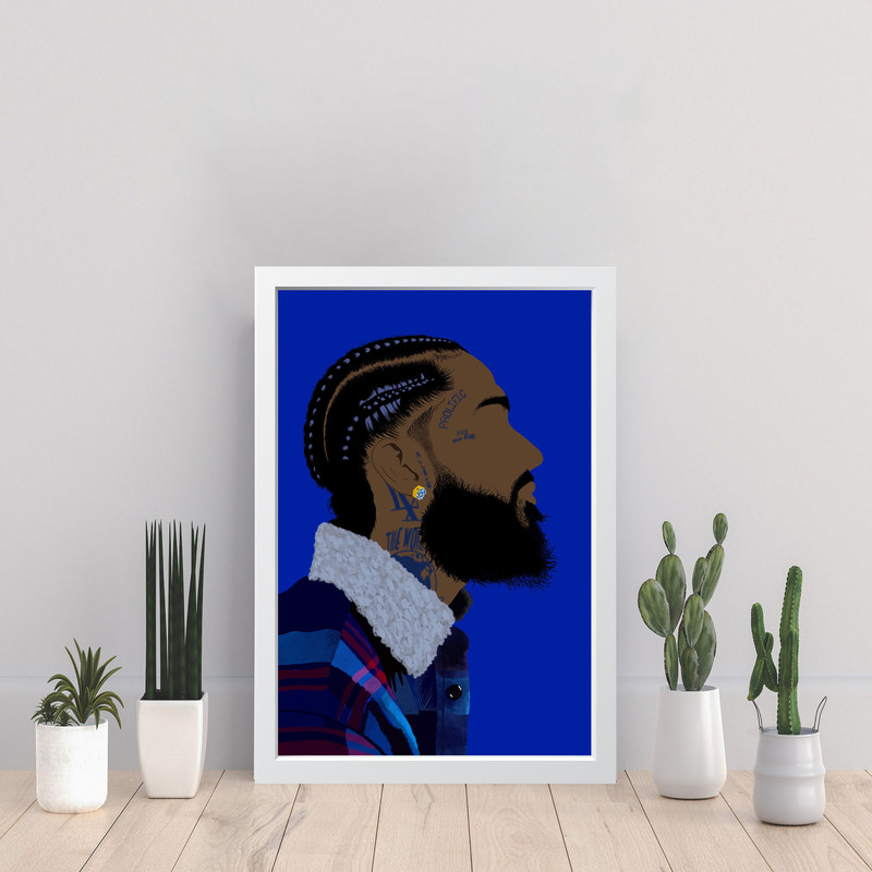 تابلو مدل نیپسی هاسل Nipsey Hussle کد S0132-w - Image 4