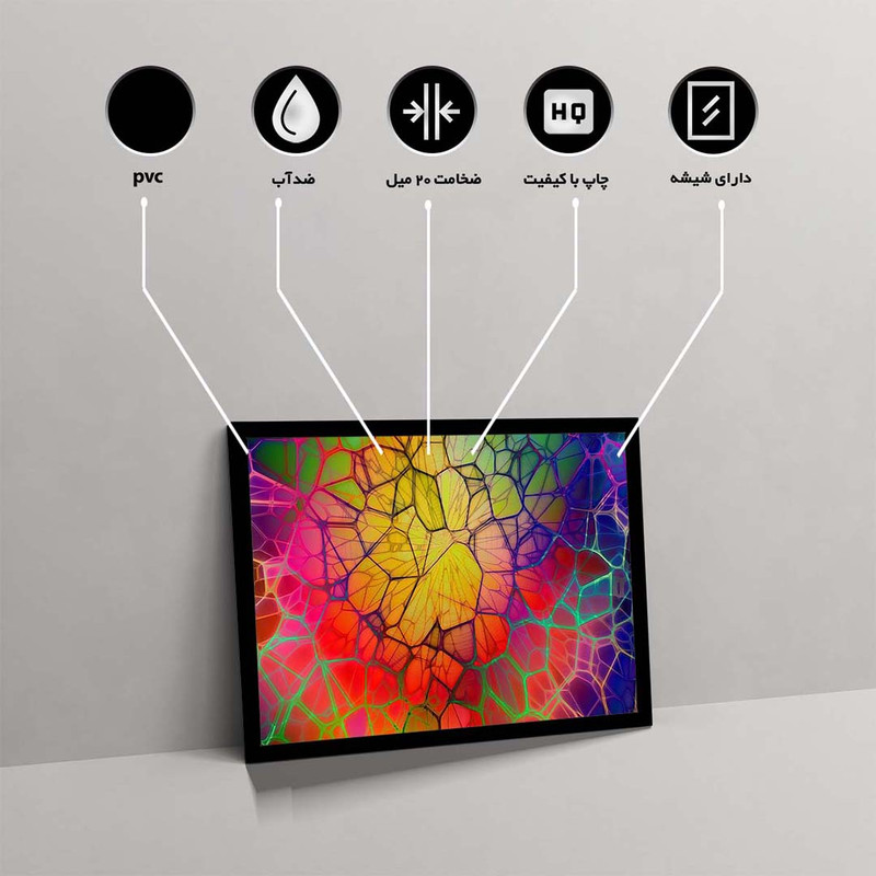 تابلو مدل geometric lines کد F-12033 - Image 10