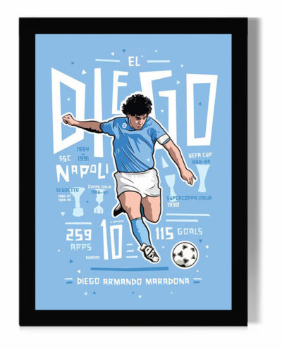 تابلو مدل دیواری طرح دیگو مارادونا Diego Maradona کد FD476