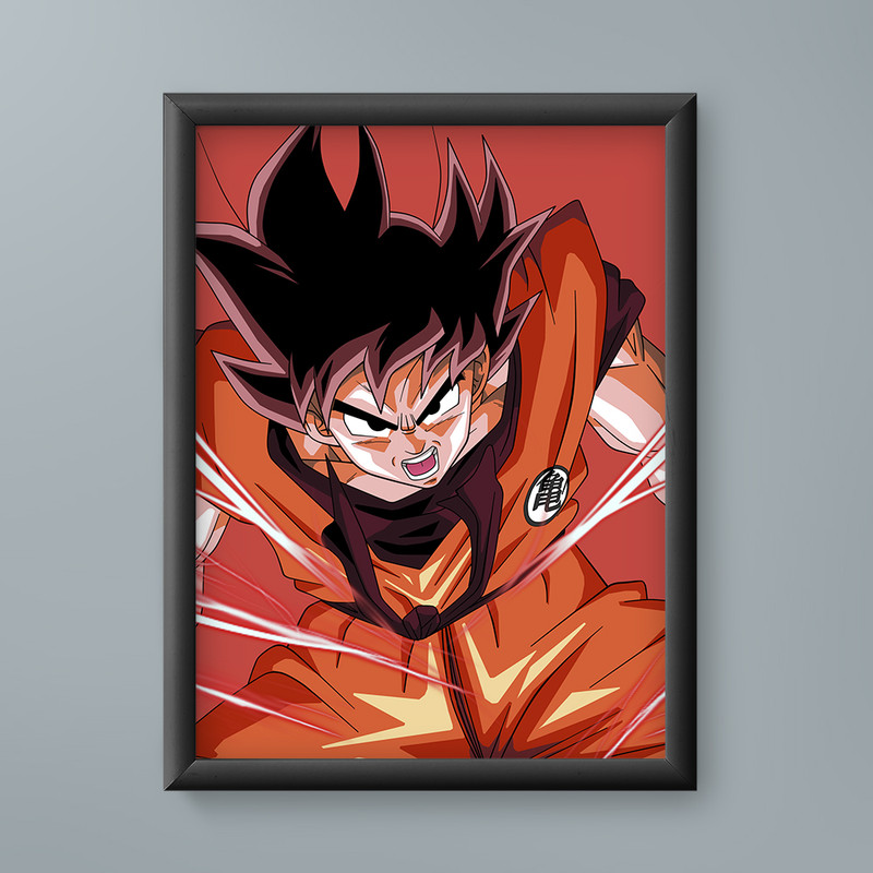 تابلو مدل انیمه گوکو دراگون بال Goku Dragon Ball anime 13