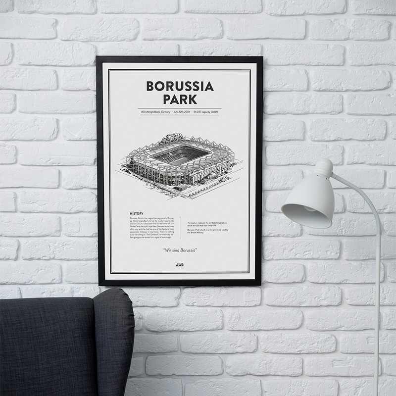 تابلو مدل دیواری طرح استادیوم دورتموند Borussia Park کد FD035 - Image 2