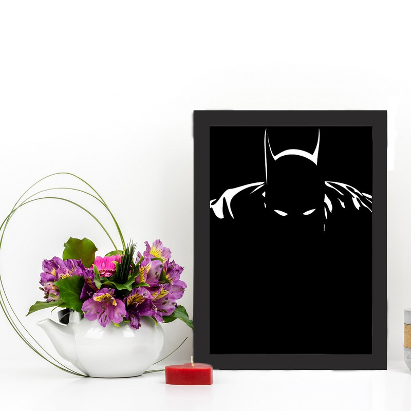 تابلو گالری چهره پرداز رخ مدل بتمن طرح Batman Minimalist Art کد GCPA10014 - Image 5