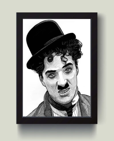 تابلو مدل چارلی چاپلین Charlie Chaplin کدm2410-b