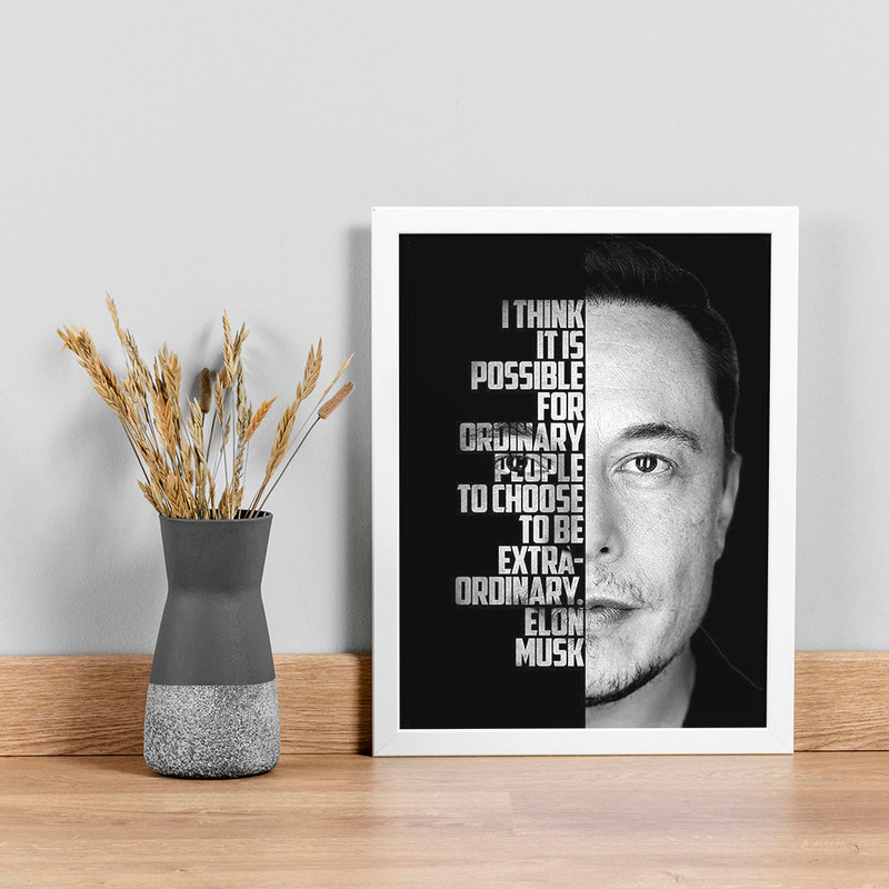 تابلو صبا طرح مدل انگیزشی Elon musk کد G1417w