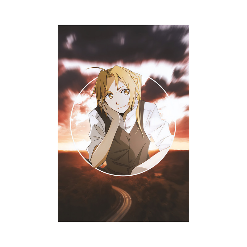 تابلو مدل انیمه ادوارد الریک فول متال آلکمیست 15 Edward Elric Fullmetal Alchemist anime - Image 2