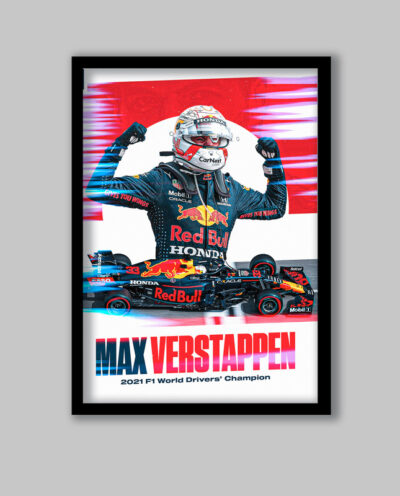 تابلو مدل فرمول یک مکس ورشتپن Max Verstappen کد LA-G10287-2