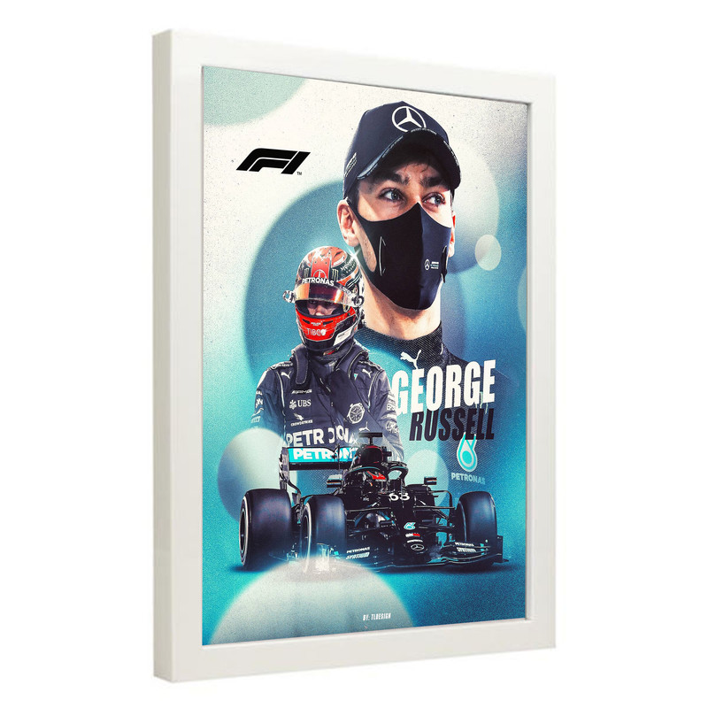 تابلو مدل فرمول یک جورج راسل Russell کد LA-F1G1013 - Image 2