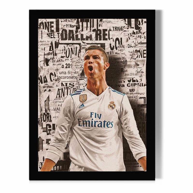 تابلو مدل دیواری طرح رونالدو Ronaldo کد FD443