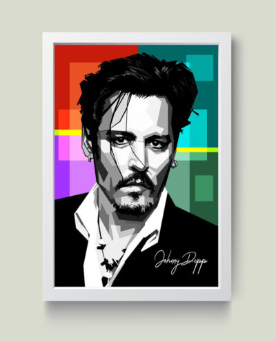 تابلو مدل Johnny Depp کدS1657-w