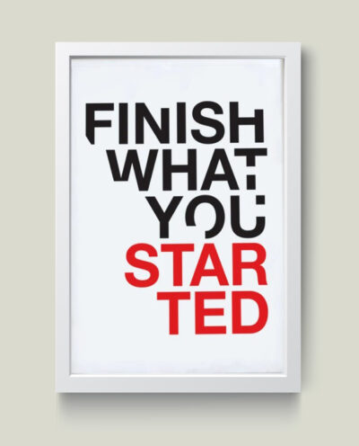تابلو مدل انگیزشی Finish کدG12-48