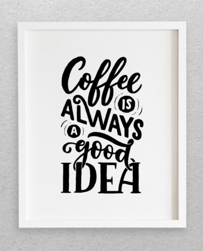 تابلو مدل نوشته انگلیسی طرح COFFEE کد 723