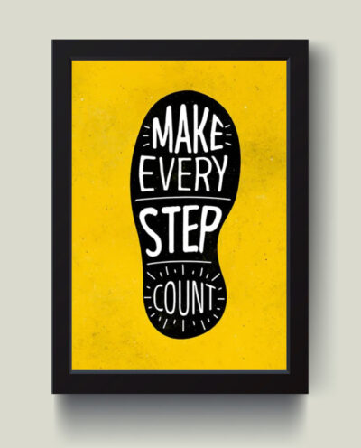 تابلو مدل دکوراتیو انگیزشی Step count کد G8-13