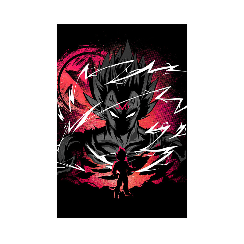 تابلو مدل وجیتا دراگون بال Vegeta Dragon Ball 09 - Image 2