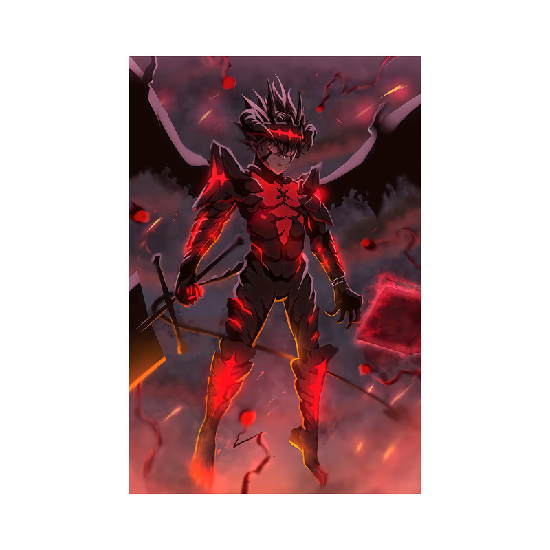 تابلو مدل انیمه آستا بلک کلاور asta black clover anime 09 - Image 2