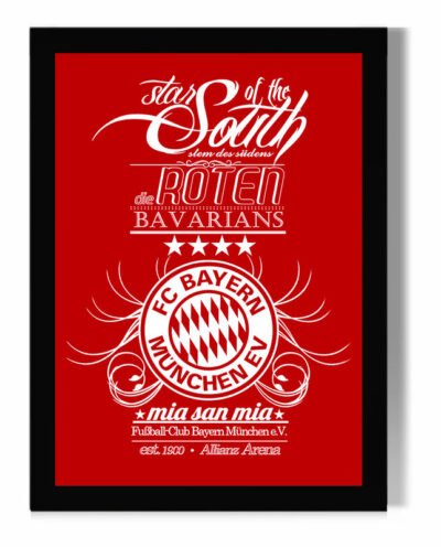 تابلو مدل دیواری طرح شعار بایرن مونیخ Bayern Munich کد FD528