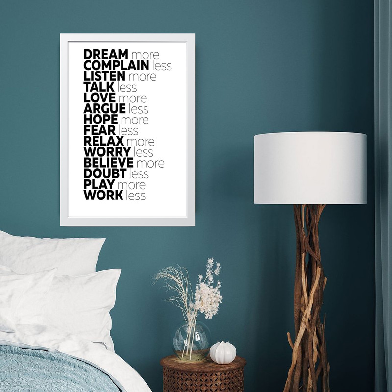 تابلو مدل دکوراتیو انگیزشی Dream more کد G08-10 - Image 4