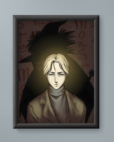 تابلو مدل انیمه یوهان لیبرت مانستر Johan Liebert Monster anime 05