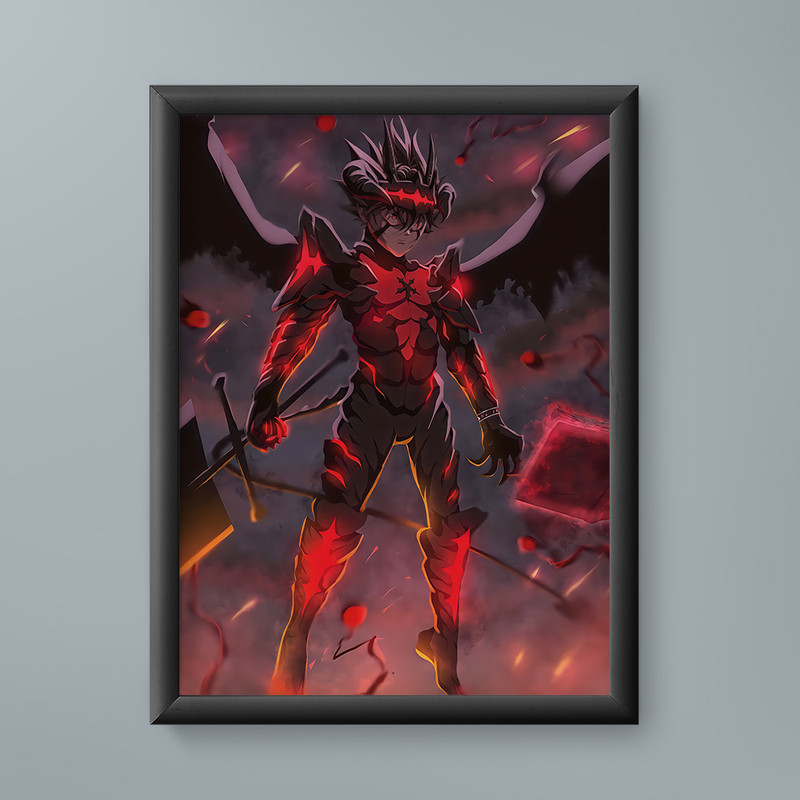 تابلو مدل انیمه آستا بلک کلاور asta black clover anime 09