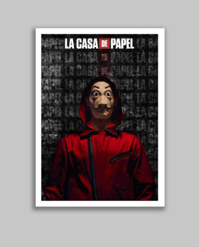 تابلو مدل سریال خانه کاغذی Money Heist کد LA-G10640