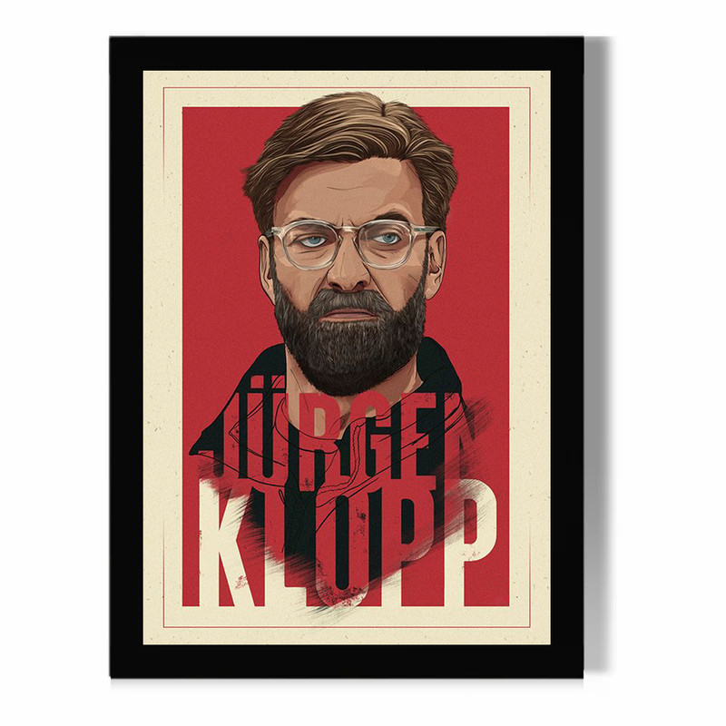 تابلو مدل دیواری طرح یورگن کلوپ Jrgen Klopp کد FD564