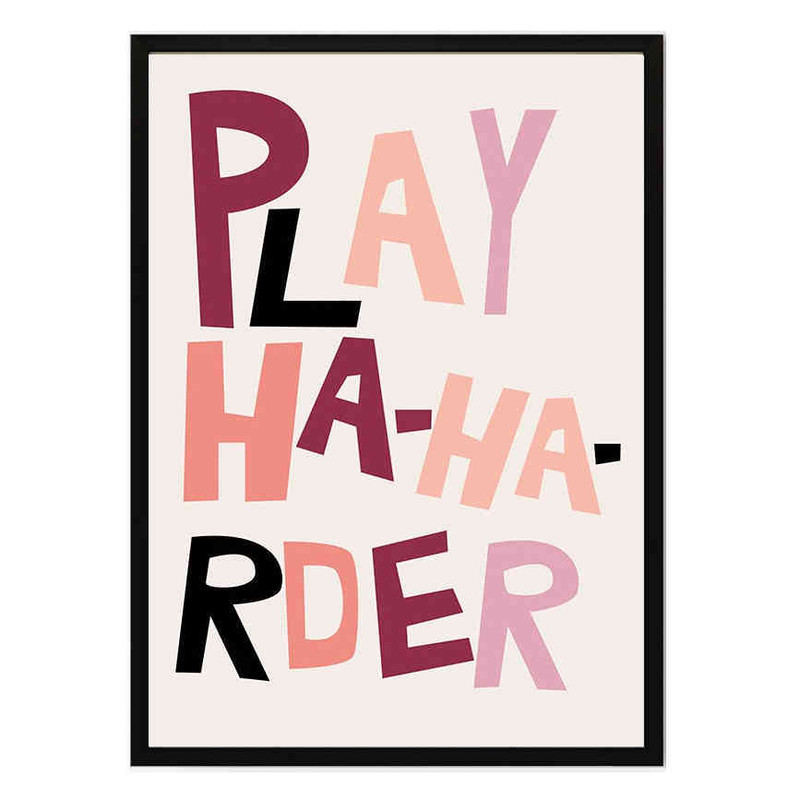 تابلو مدل Play harder کد 248901574