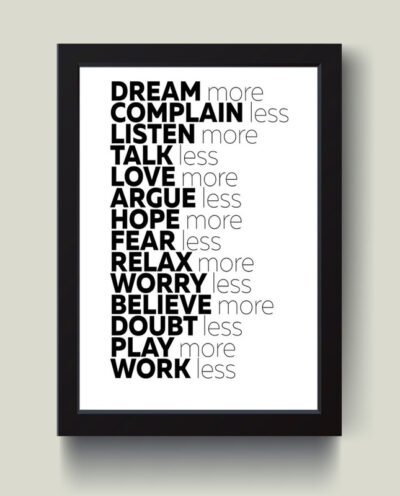 تابلو مدل انگیزشی Dream more کد G14-23