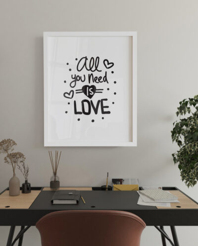 تابلو مدل نوشته انگلیسی طرح LOVE کد 320
