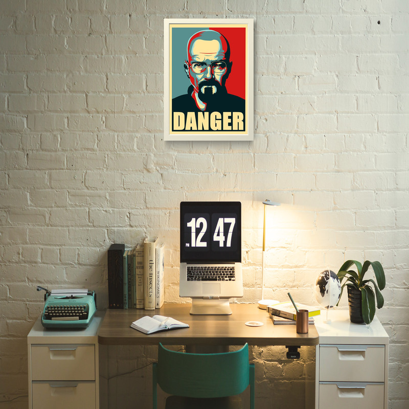 تابلو مدل دکوراتیو برکینگ بد heisenbergکدN270 - Image 2