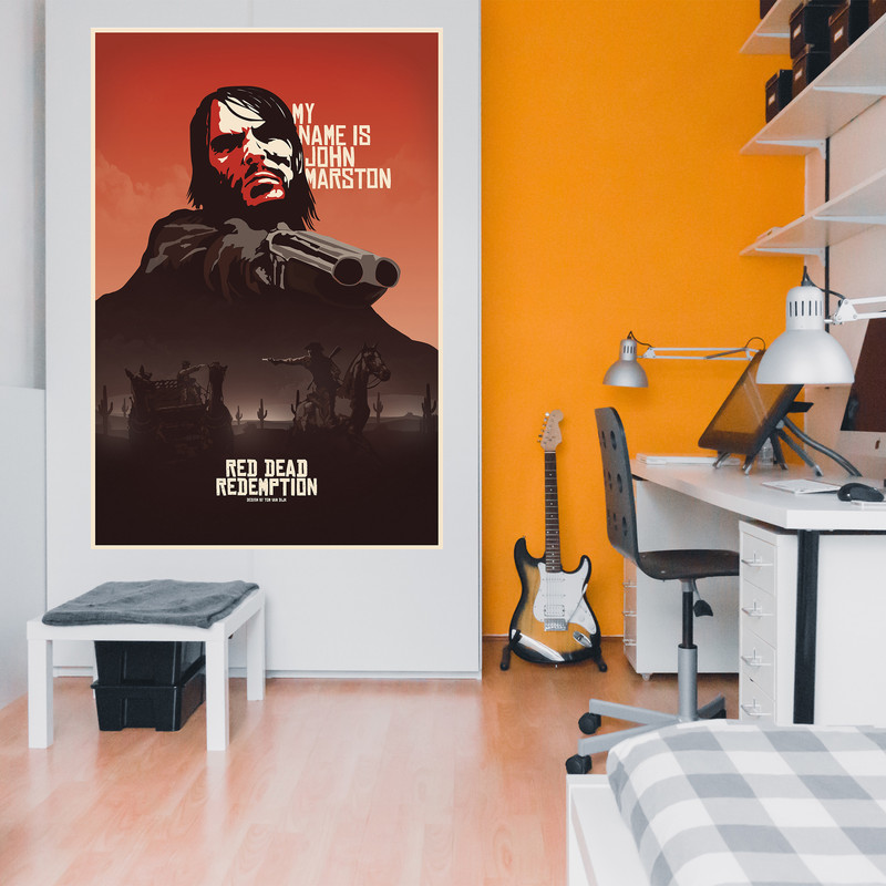 تابلو مدل گیمینگ رد دد جان مارسون red dead redemption کد 1273 - Image 3