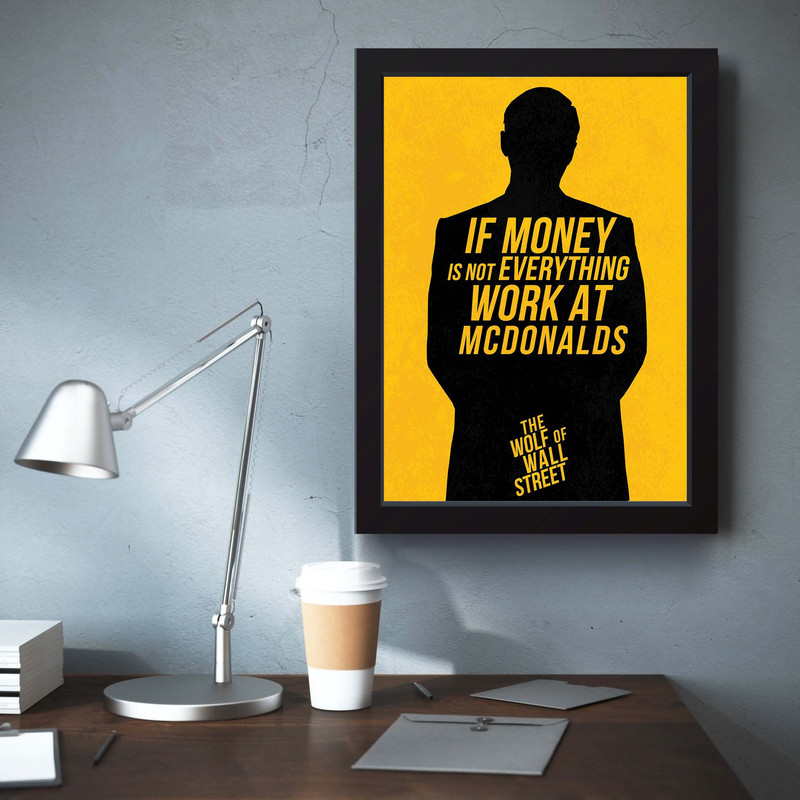 تابلو مدل Wolf of wall street کد m50308 - Image 4