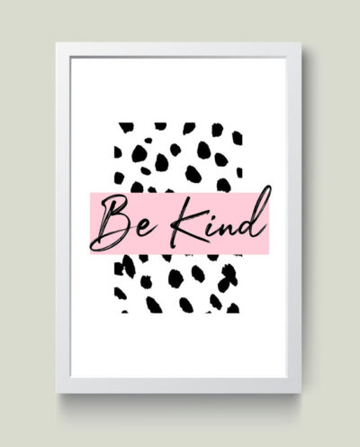 تابلو مدل مینیمال Be Kind کد S1511-w