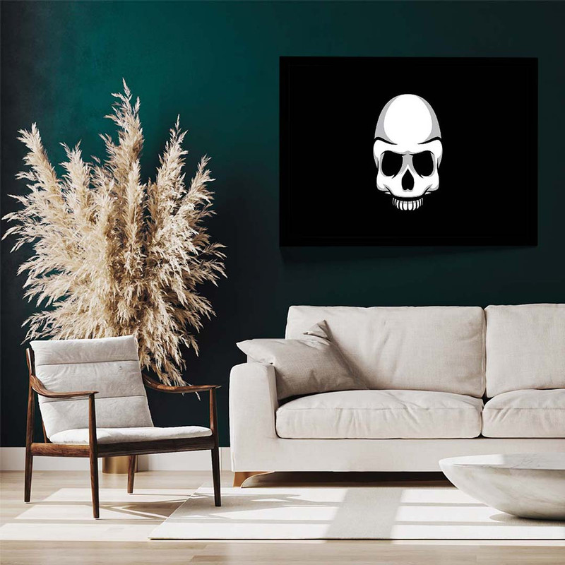 تابلو مدل skull black minimalism کد F-17003 - Image 3