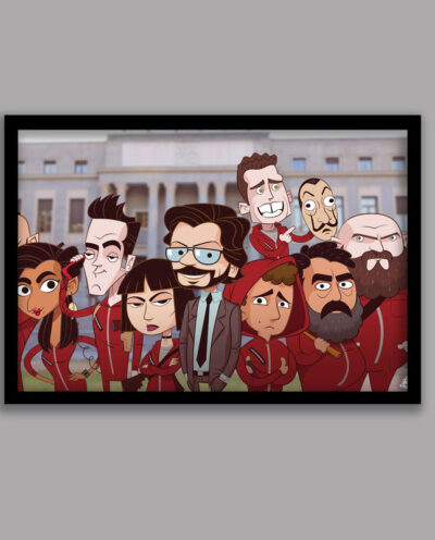 تابلو مدل سریال خانه کاغذی Money Heist کد LA-G10646-2