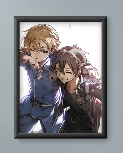 تابلو مدل انیمه کازوتو یوجیو سورد آرت Kazuto Eugeo sword art anime 13