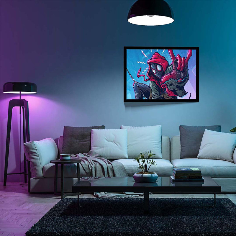 تابلو مدل spider man miles کد F-10011 - Image 8