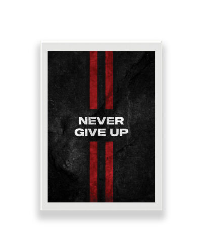تابلو طرح انگیزشی never give up
