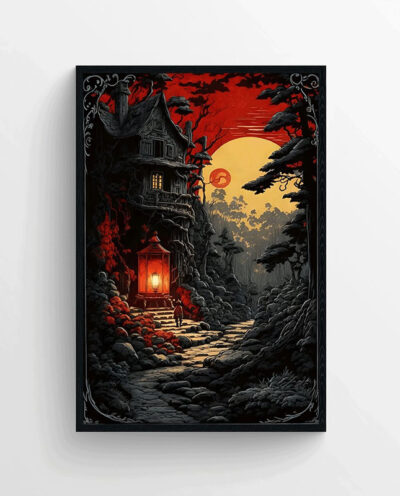 تابلو طرح Dark Night مدل AX23