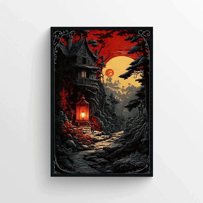 تابلو طرح Dark Night مدل AX23